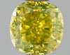 GIA 0.54 Fancy Deep Yellow-VVS1 Cushion Diamond