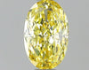 GIA 0.41 Fancy Intense Yellow-VS2 Oval Diamond