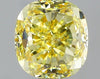 GIA 0.81 Fancy Intense Yellow-SI2 Cushion Diamond