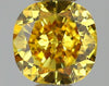 GIA 0.32 Fancy Vivid Orangy Yellow-SI1 Cushion Diamond