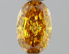 GIA 0.51 Fancy Deep Orange Yellow-VS2 Oval Diamond