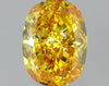 GIA 0.84 Fancy Vivid Orange Yellow-SI2 Cushion Diamond