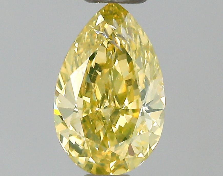 GIA 0.41 Fancy Yellow-I1 Pear Diamond