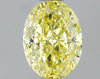 GIA 0.53 Fancy Intense Yellow-VS1 Oval Diamond