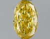 GIA 0.46 Fancy Intense Yellow-VVS1 Oval Diamond