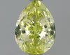 GIA 0.64 Fancy Intense Greenish Yellow-VS2 Pear Diamond
