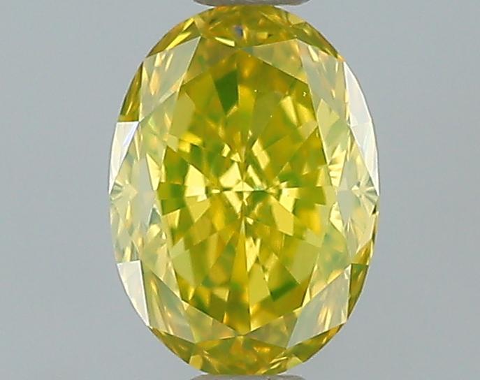 GIA 0.6 Fancy Intense Yellow-VVS2 Oval Diamond