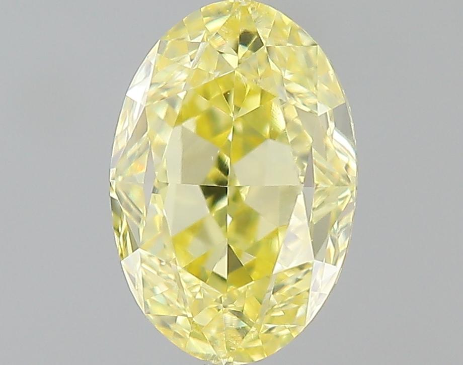 GIA 0.49 Fancy Intense Yellow-VVS1 Oval Diamond