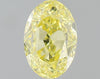 GIA 0.49 Fancy Intense Yellow-VVS1 Oval Diamond