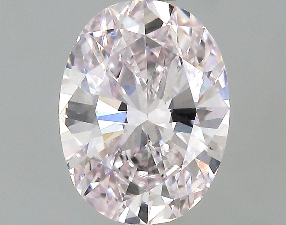 GIA 0.84 Very Light Pink-SI1 Oval Diamond