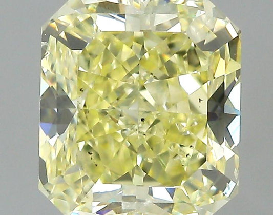 GIA 1.25 Fancy Light Yellow-SI2 Radiant Diamond