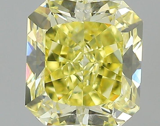 GIA 0.94 Fancy Intense Yellow-VVS1 Radiant Diamond