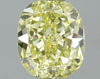 GIA 0.54 Fancy Yellow-VS2 Cushion Diamond