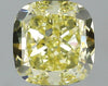 GIA 0.81 Fancy Yellow-VS2 Cushion Diamond