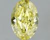 GIA 0.73 Fancy Intense Yellow-VS2 Oval Diamond