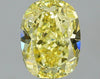 GIA 0.72 Fancy Intense Yellow-I1 Cushion Diamond