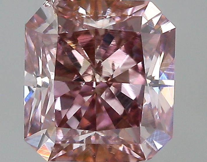 GIA 0.84 Fancy Brownish Purplish Pink-VS2 Radiant Diamond