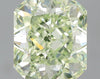 GIA 0.84 Fancy Light Yellow Green-VS2 Radiant Diamond