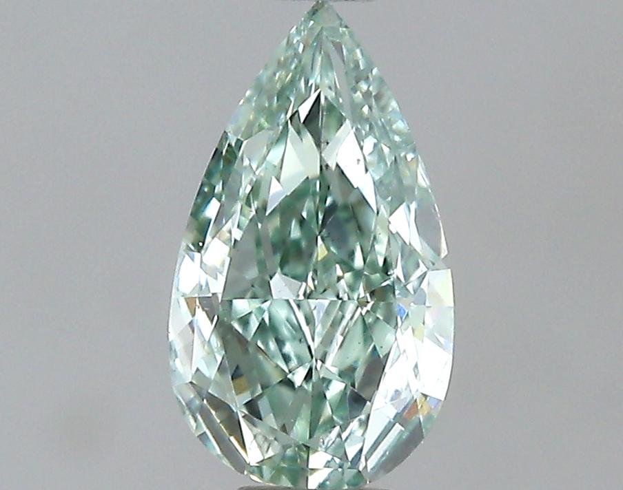 GIA 0.35 Fancy Intense Green-VS2 Pear Diamond