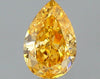GIA 0.22 Fancy Intense Orange Yellow-SI1 Pear Diamond