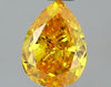 GIA 0.52 Fancy Vivid Orange Yellow-I1 Pear Diamond