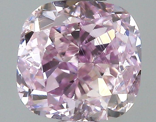 GIA 0.4 Fancy Pink Purple-SI1 Cushion Diamond