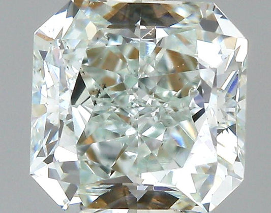 GIA 0.52 Fancy Light Bluish Green-SI1 Radiant Diamond