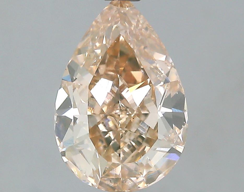 GIA 1.7 Fancy Pink Brown-VS2 Pear Diamond