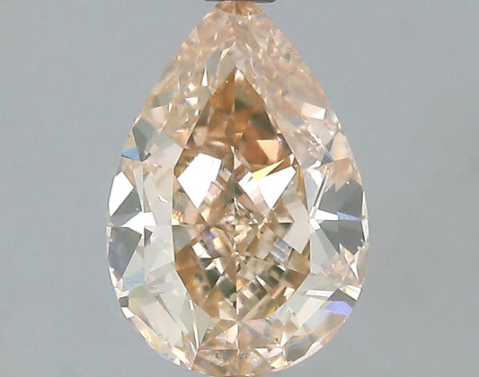 GIA 1.7 Fancy Pink Brown-VS2 Pear Diamond