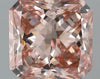 GIA 0.31 Fancy Orangy Pink-SI1 Radiant Diamond