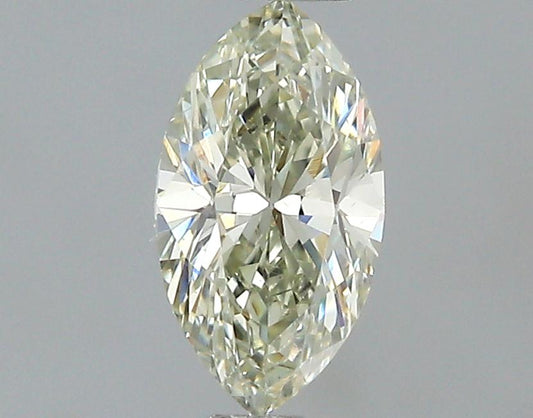 GIA 0.28 Fancy Light Yellow Green-VS2 Marquise Diamond