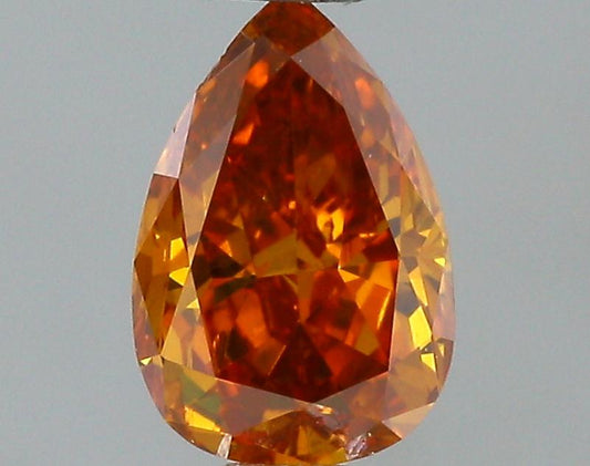 GIA 0.27 Fancy Deep Brownish Yellowish Orange-I1 Pear Diamond