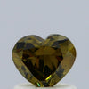 GIA 0.63 Fancy Deep Brown-Greenish Yellow-SI1 Heart Diamond