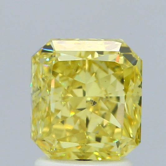 GIA 2.57 Fancy Intense Yellow-SI1 Radiant Diamond