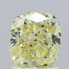 GIA 1.51 Fancy Light Yellow-SI1 Cushion Diamond
