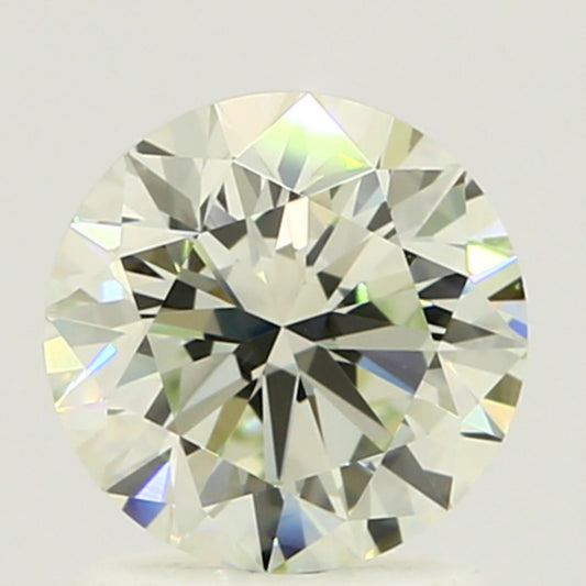 GIA 1.26 Very Light Yellow Green-VS1 Round Diamond