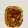 GIA 1.01 Fancy Deep Brownish Orangy Yellow-SI1 Cushion Diamond