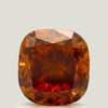 GIA 1.08 Fancy Deep Brown Orange-SI2 Cushion Diamond