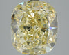 GIA 5.02 Fancy Light Yellow-SI1 Cushion Diamond