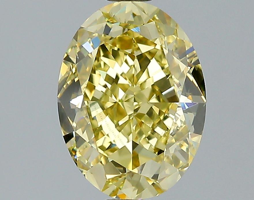 GIA 2.3 Fancy Deep Yellow-VS1 Oval Diamond