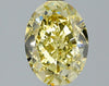 GIA 2.3 Fancy Deep Yellow-VS1 Oval Diamond