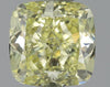 GIA 1.02 Fancy Yellow-I1 Cushion Diamond