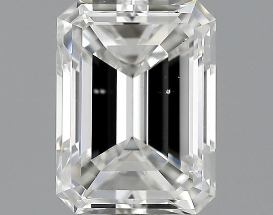 GIA 1.01 F-SI1 Emerald Diamond