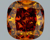 GIA 1.02 Fancy Deep Brownish Yellowish Orange-SI2 Cushion Diamond