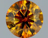 GIA 1.3 Fancy Deep Brownish Orangy Yellow-I1 Round Diamond