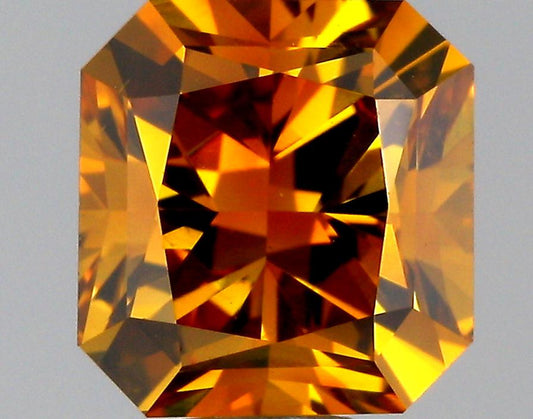 GIA 1.02 Fancy Deep Brownish Orangy Yellow-SI2 Radiant Diamond