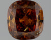 GIA 2.05 Fancy Deep Brownish Yellowish Orange-I1 Cushion Diamond