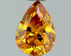GIA 0.71 Fancy Deep Yellow Orange-SI2 Pear Diamond
