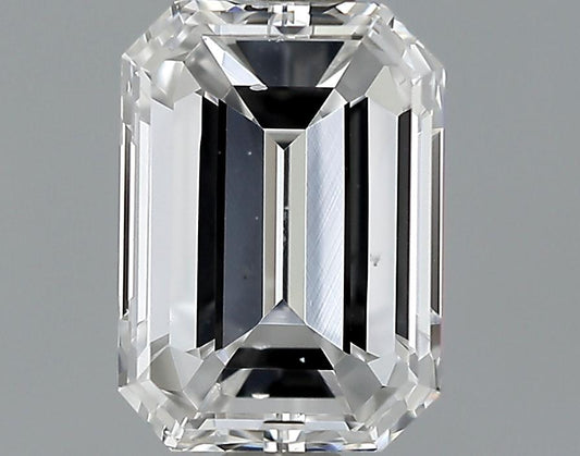 GIA 1 E-SI1 Emerald Diamond