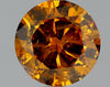 GIA 1.05 Fancy Deep Yellow Orange-I2 Round Diamond